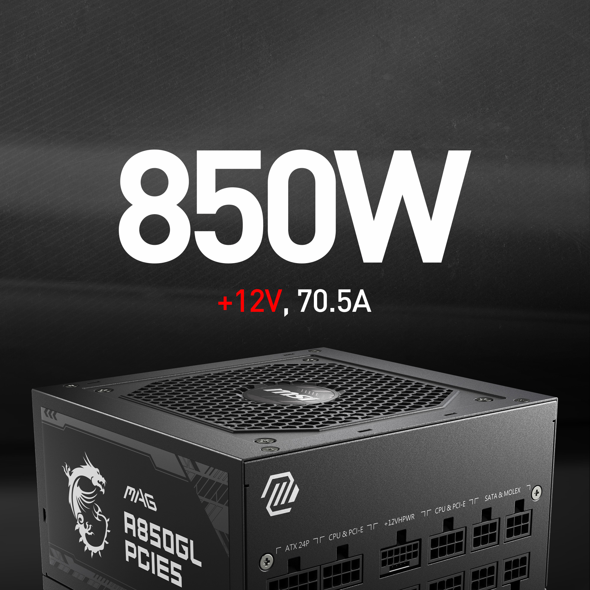 Cavo PCIE Per MSI MAG A850GL E A750GL - ATX 3.0, 8 Pin PSU A 6+2 PCIe, Lungo 60+20 Cm